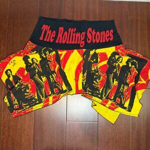 Vintage Glamhead Rolling Stones Graphic Mini Skirt Size Medium Rare Y2K Band Pie